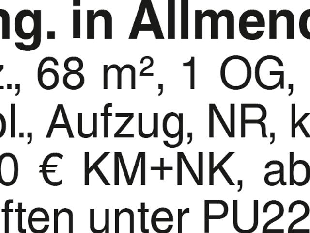 Wohnung mieten in Allmendingen, Baden-Württemberg