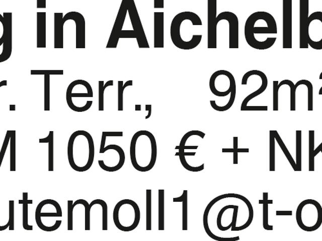 Wohnung mieten in Aichelberg, Landkreis Göppingen