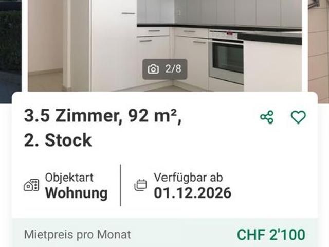 Apartment mieten in Dintikon, Bezirk Lenzburg