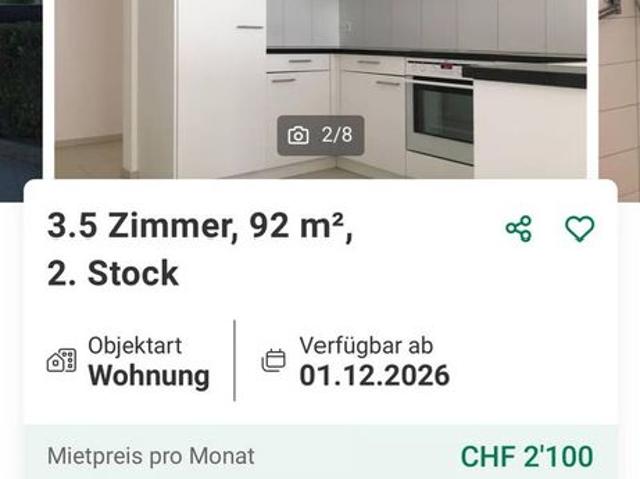 Apartment mieten in Dintikon, Bezirk Lenzburg