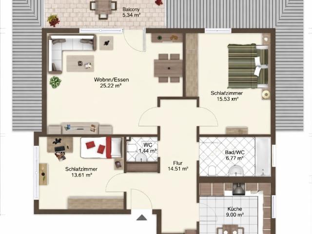 Dachgeschosswohnung mieten in Bad Schwalbach, Hessen