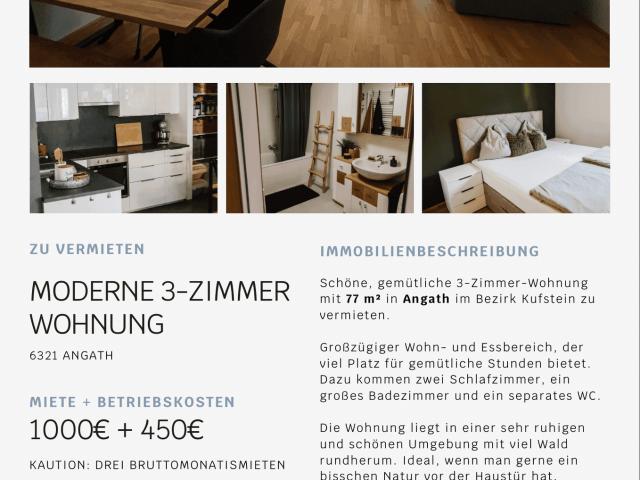 Apartment mieten in Angath, Bezirk Kufstein