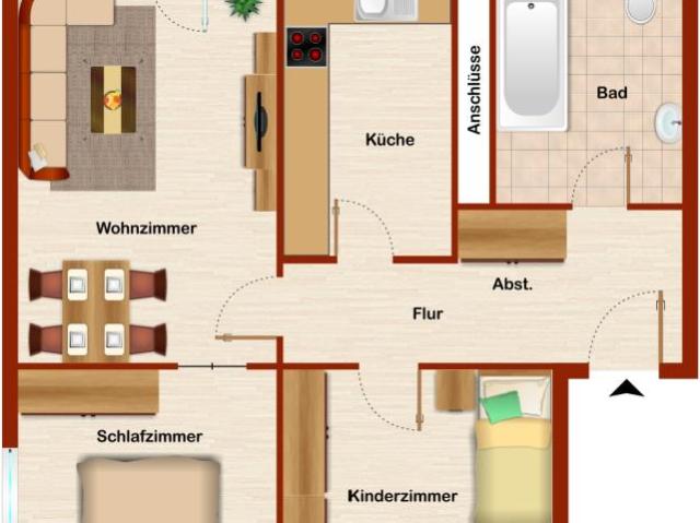 Apartment mieten in Hamm-Westen, Hamm