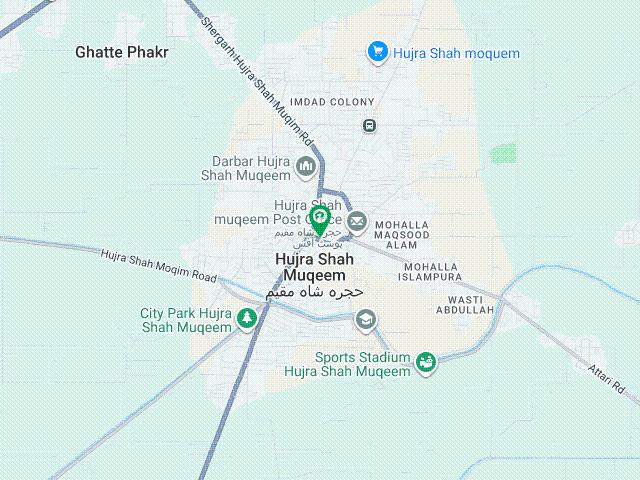 Land for sale in Mohallah Maqsood Alam Hujra, حجرہ شاہ مقیم