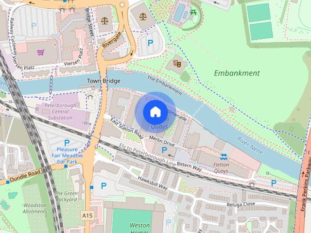 Apartment for rent in Fletton Quays, Peterborough