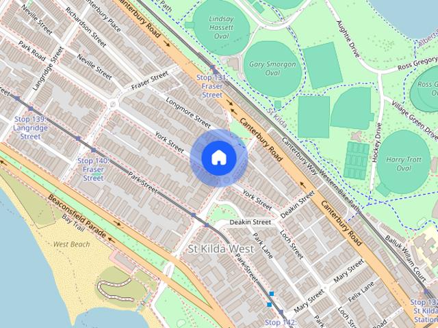 Apartment for rent in St Kilda West, Melbourne