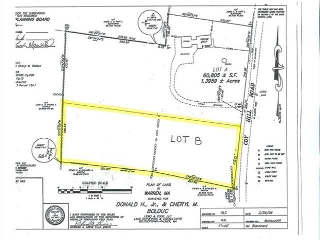 Land for sale in Warren, Massachusetts