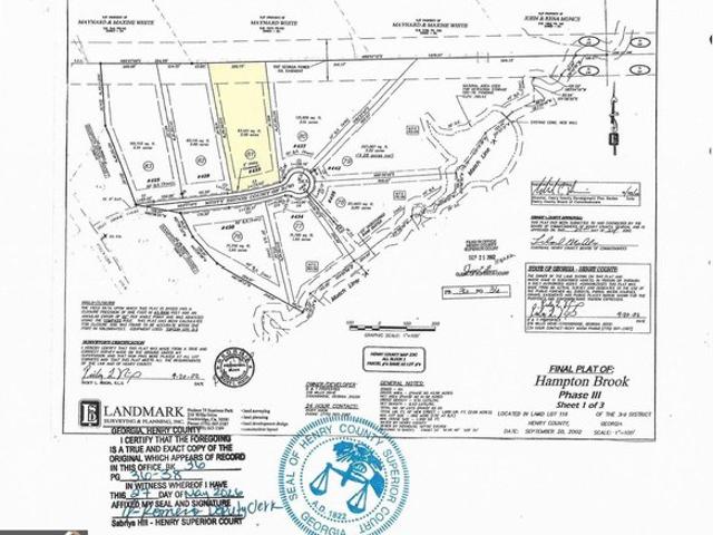 Land for sale in Hampton, Georgia