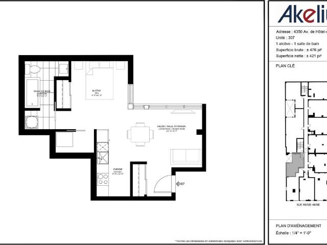 Apartment for rent in St. Leonard's, Quebec
