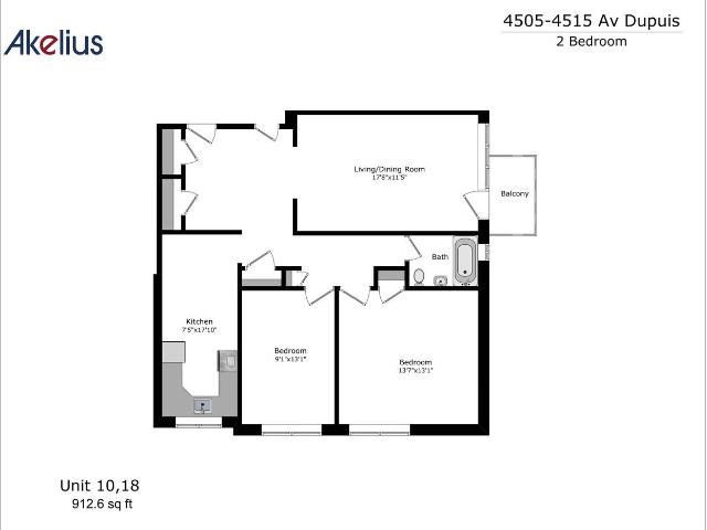 Apartment for rent in St. Leonard's, Quebec