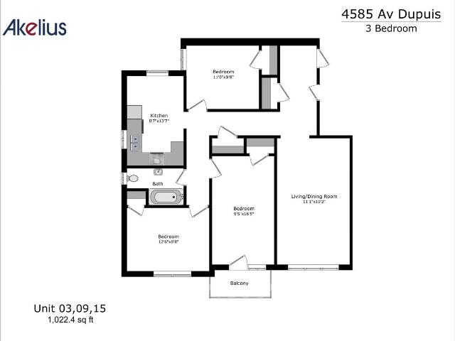 Apartment for rent in St. Leonard's, Quebec