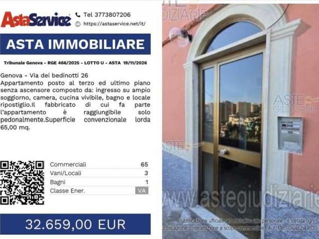 Appartamento in vendita a Chiappeto, Genova