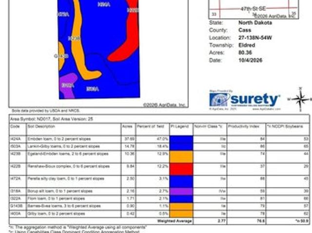 Land for sale in Alice, Cass County