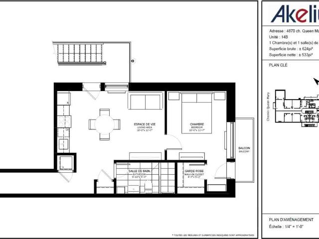 Apartment for rent in St. Leonard's, Quebec
