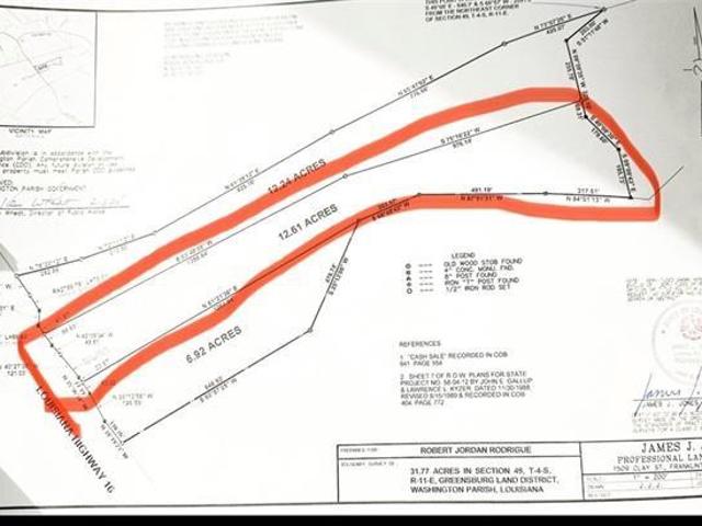 Land for sale in Franklinton, Louisiana