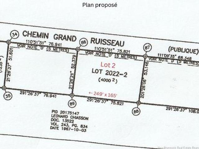 Land for sale in Lameque, New Brunswick