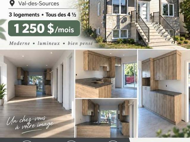 Apartment for rent in Val-des-Sources, Estrie