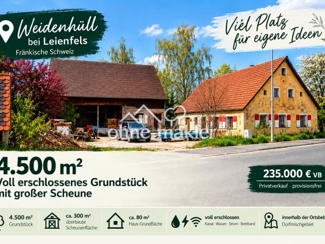 Erdgeschosswohnung kaufen in Weidenhüll bei Leienfels, Pottenstein