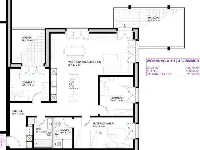 Apartment mieten in Berg (TG), Thurgau