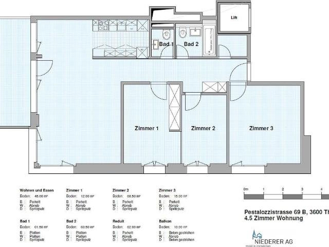 Apartment mieten in Gwatt, Thun, Bern