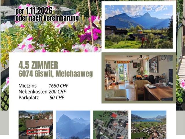 Apartment mieten in Grossteil, Giswil