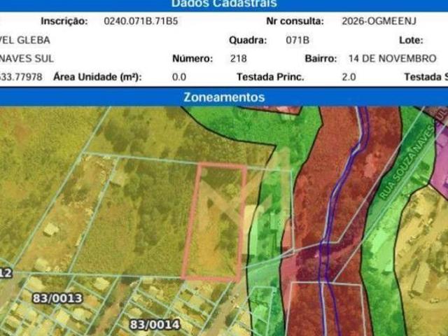 Terreno venda em 14 de Novembro, Cascavel