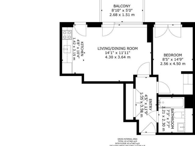 Apartment for rent in Isle Of Dogs, Greater London