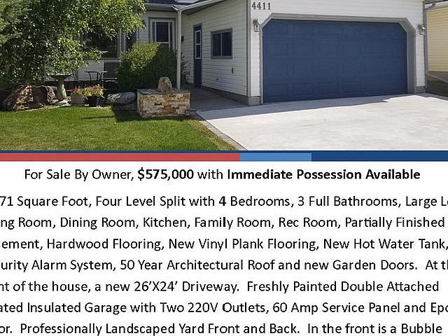 House for sale in Wedgewood, Alberta