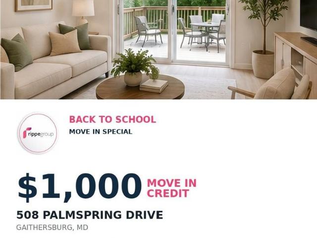 Apartment for rent in Park Summit, Gaithersburg