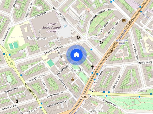 Apartment for rent in Gayfield, Broughton