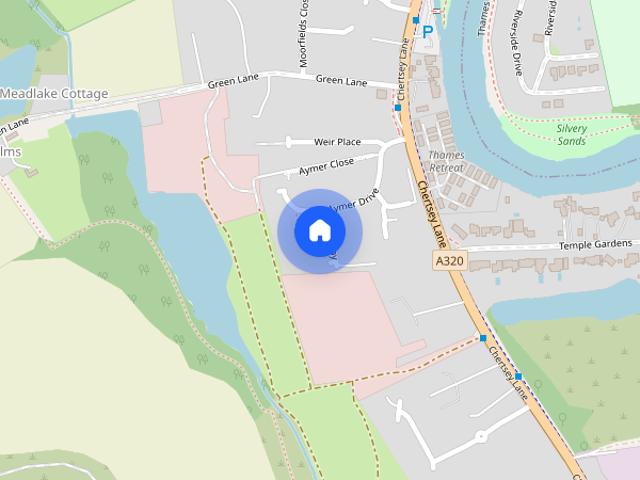 House for rent in Pooley Green, Row Town