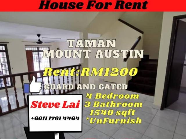 House for rent in Johore Bahru, Johor