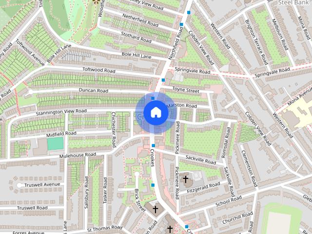 Room for rent in Crookes, South Yorkshire
