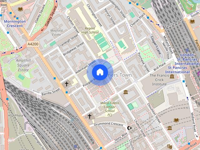 House for rent in Somers Town, Greater London