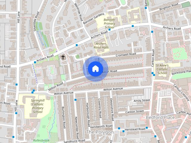 Townhouse for rent in The Polygon, City Of Southampton