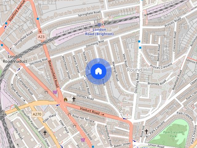 Townhouse for rent in Round Hill, Brighton & Hove