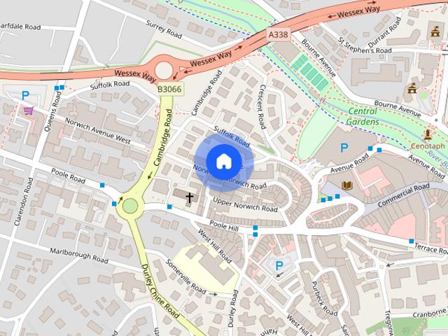 Townhouse for rent in West Cliff, Bournemouth