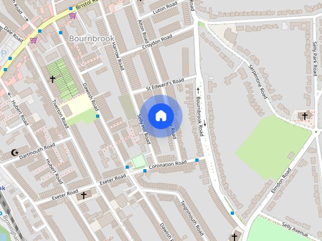 Townhouse for rent in Bournbrook, West Midlands