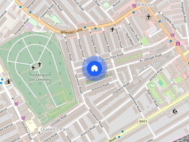 Townhouse for rent in Queen's Park, Greater London