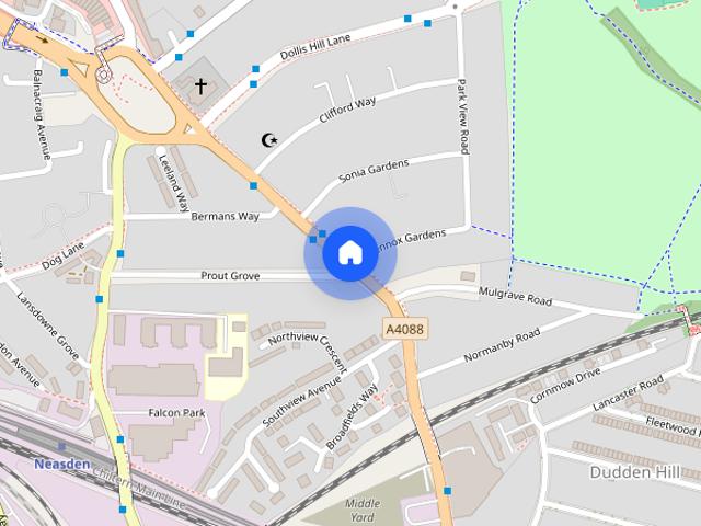 Townhouse for rent in Dollis Hill, Greater London
