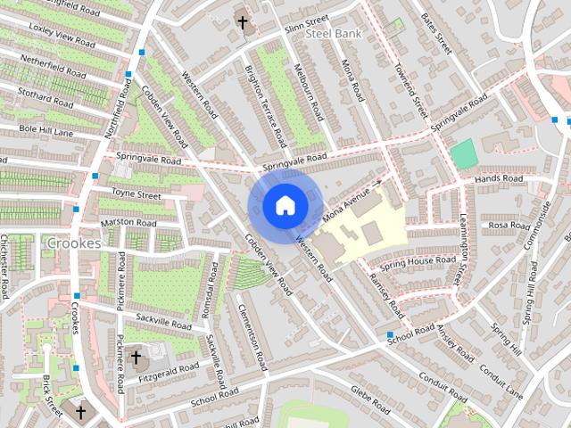 Townhouse for rent in Crookes, South Yorkshire