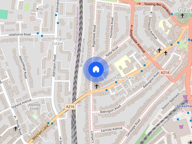 Townhouse for rent in Streatham, Greater London