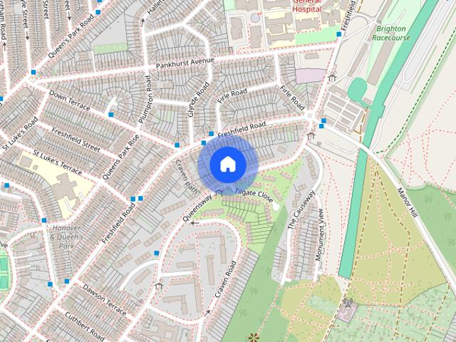 Townhouse for rent in Queen's Park, Brighton & Hove