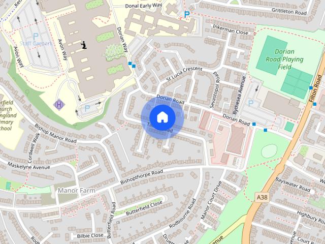 Townhouse for rent in Horfield, Feckenham