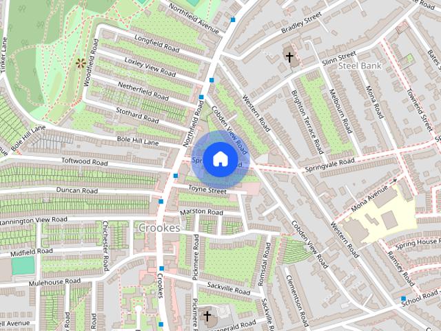 Townhouse for rent in Crookes, South Yorkshire