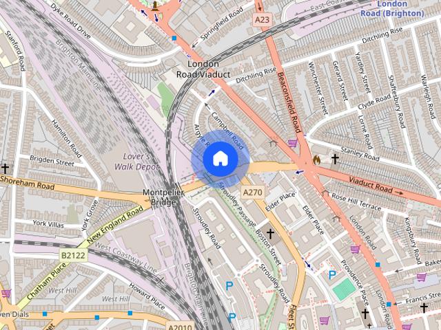 Townhouse for rent in Round Hill, Brighton & Hove