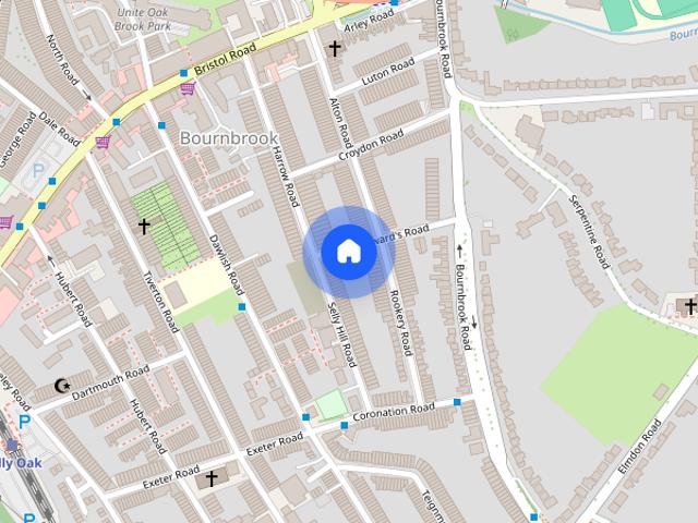 Townhouse for rent in Bournbrook, West Midlands