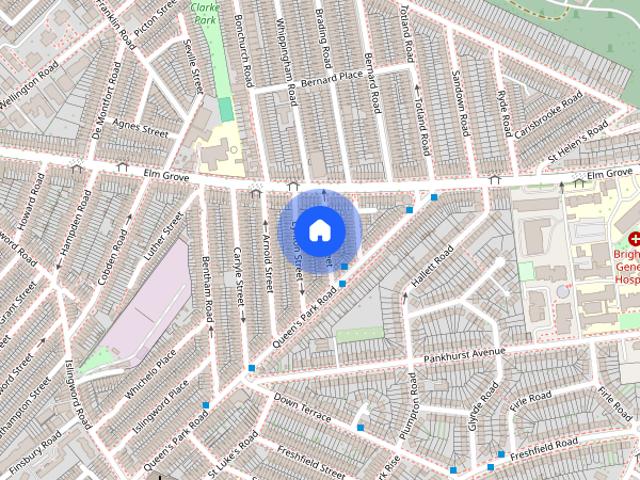 Townhouse for rent in Queen's Park, Brighton & Hove