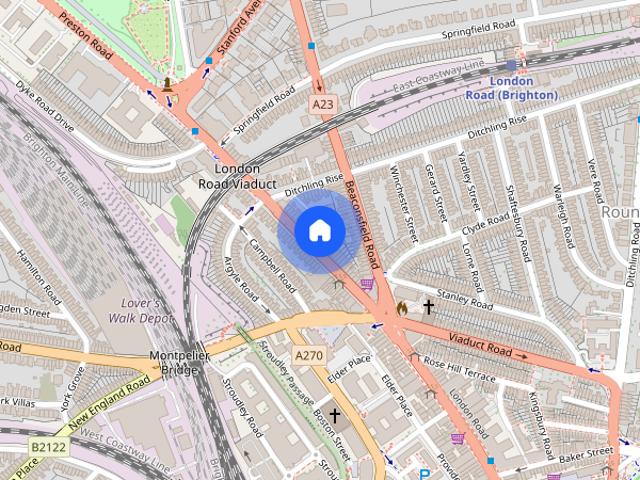 Townhouse for rent in Round Hill, Brighton & Hove