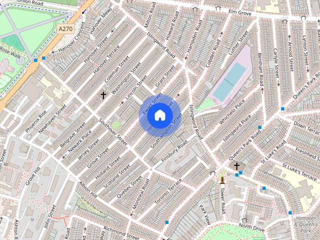 Townhouse for rent in Queen's Park, Brighton & Hove